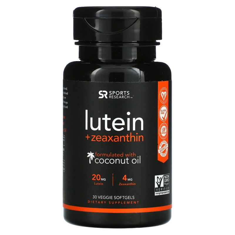 Sports Research, Lutein + Zeaxanthin, 30 Veggie Softgels