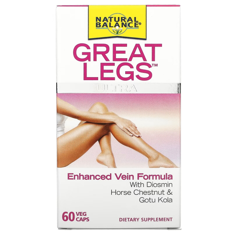 Natural Balance, Great Legs Ultra, Enhanced Vein Formula, 60 Veg Caps