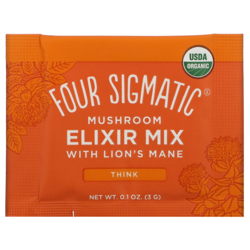 Four Sigma Foods Lion's Mane Superfood Mushroom Drink Mix 20 Packets 0.1 oz (3 g) Each