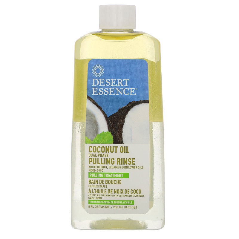 Desert Essence, Coconut Oil Pulling Rinse, 8 fl oz (240 ml)