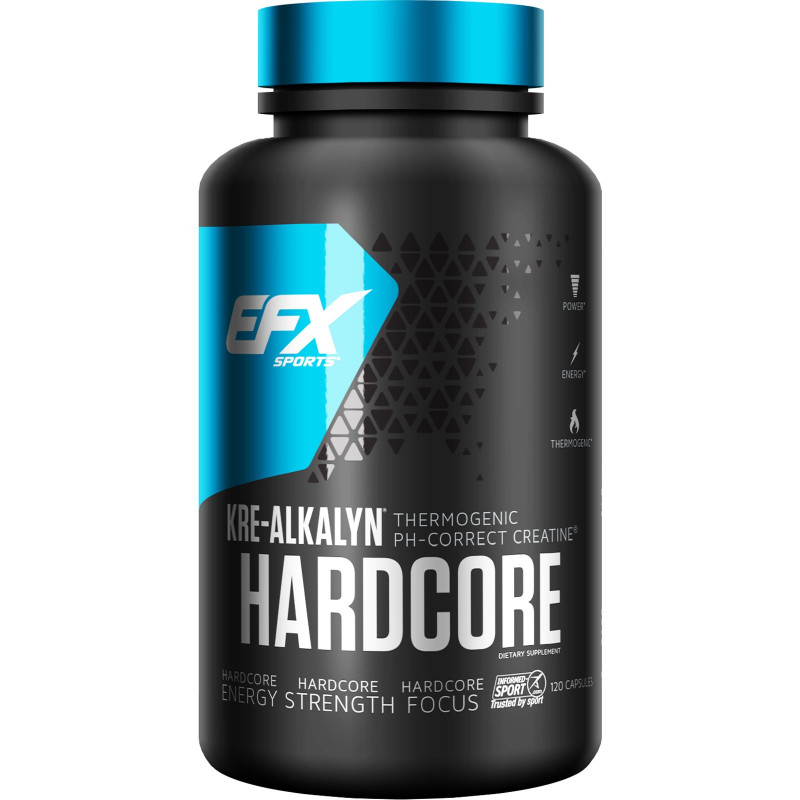 EFX Sports, Kre-Alkalyn Hardcore, 120 капсул