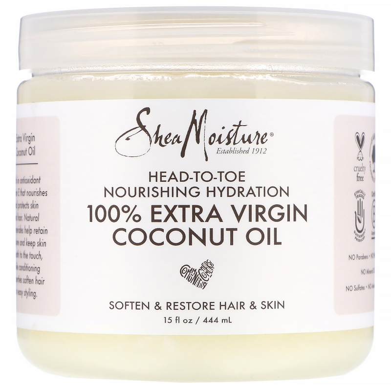 SheaMoisture, Head-To-Toe Nourishing Hydration, 100% Extra Virgin Coconut Oil, 15 fl oz (444 ml)