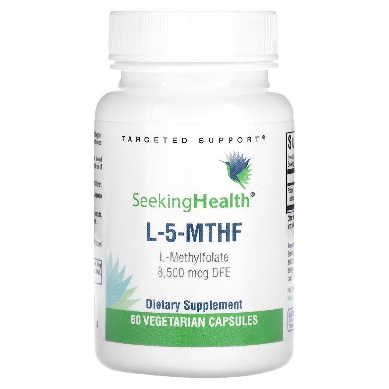 Seeking Health, L-5-MTHF, L-Methylfolate, 8,500 mcg DFE, 60 Vegetarian Capsules