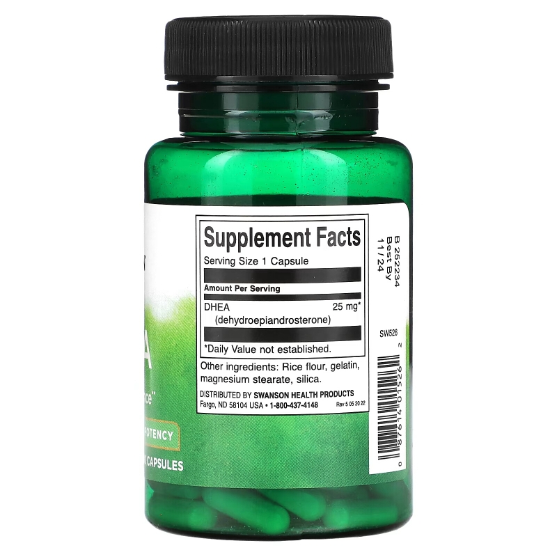 Swanson, DHEA, High Potency, 25 mg, 120 Capsules