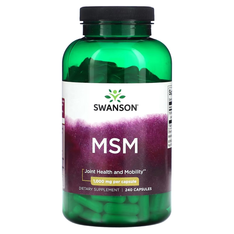 Swanson, MSM, 1,000 mg, 240 Capsules
