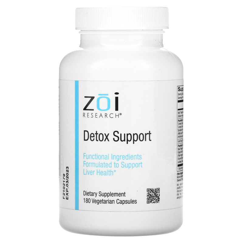 ZOI Research, Detox Support, 180 Vegetarian Capsules